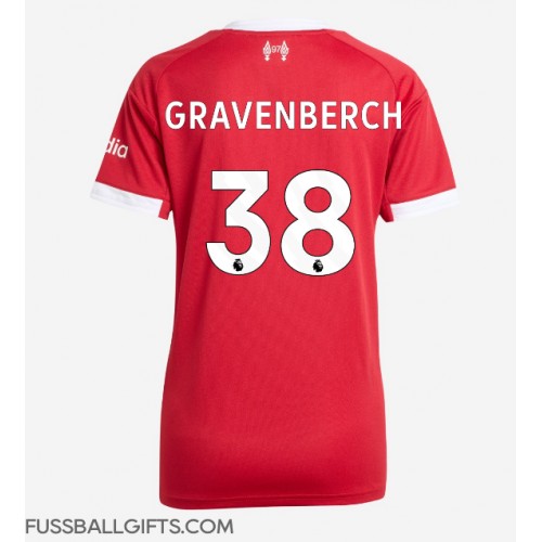 Liverpool Ryan Gravenberch #38 Fußballbekleidung Heimtrikot Damen 2025-26 Kurzarm